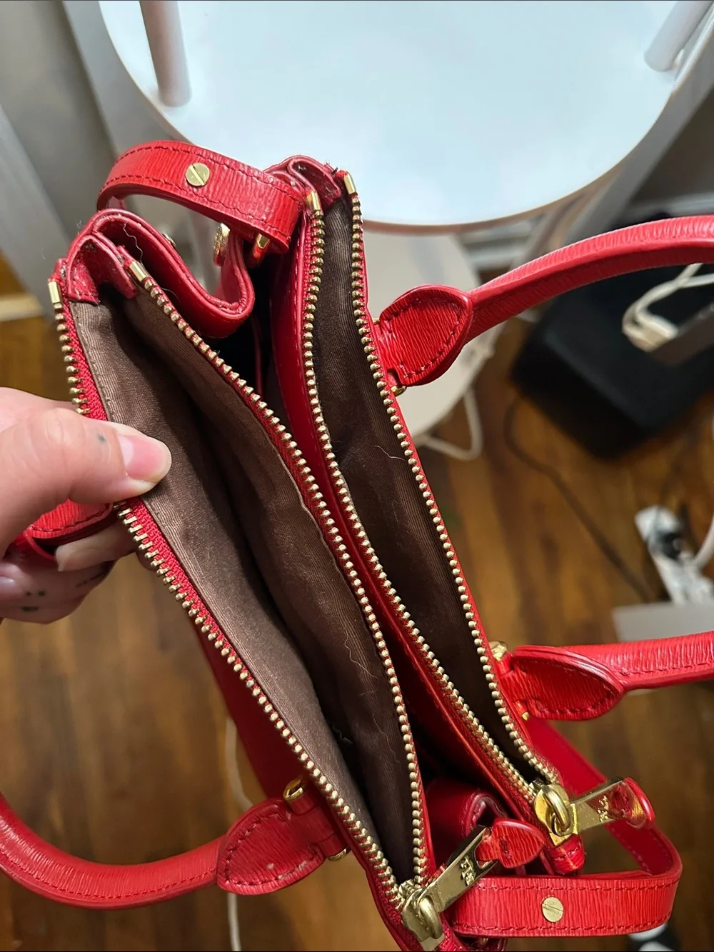 Ralph Lauren leather red purse